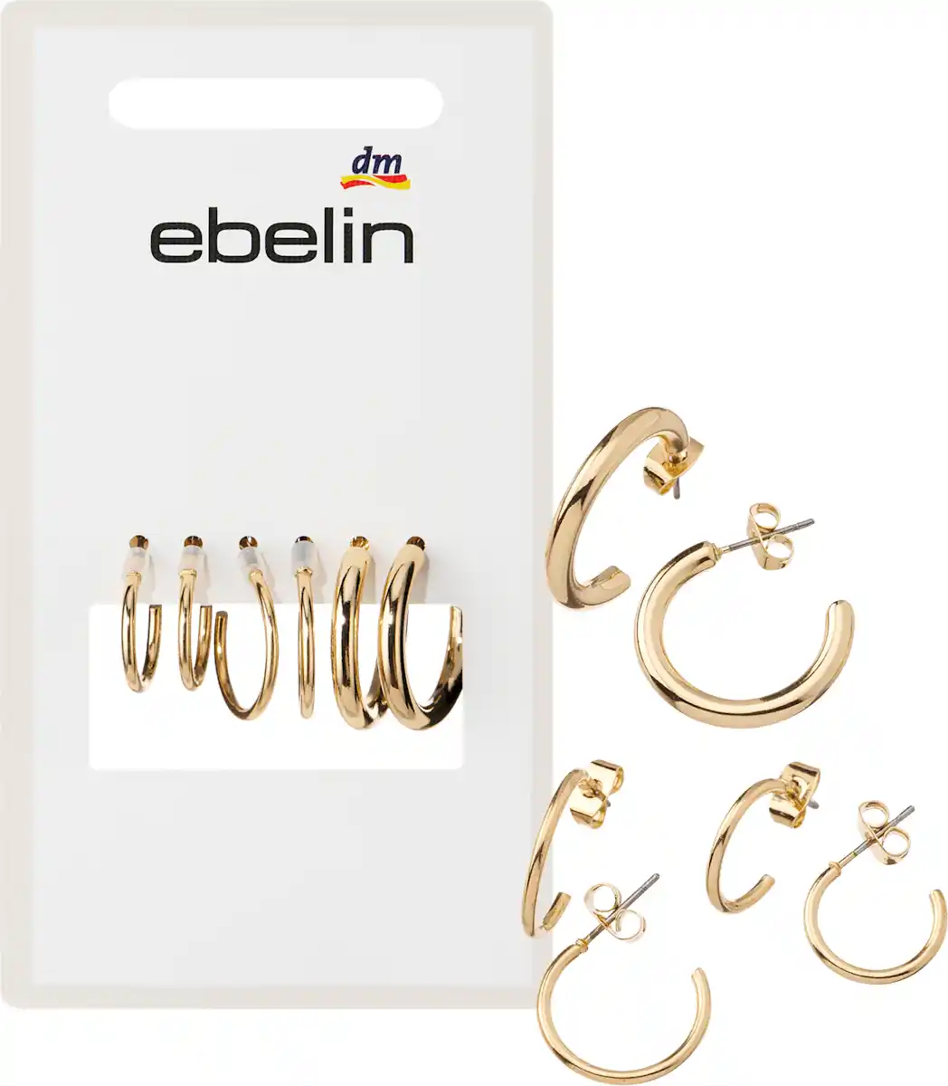 Bild 1 von ebelin Creolen Gold-Optik, 6 St