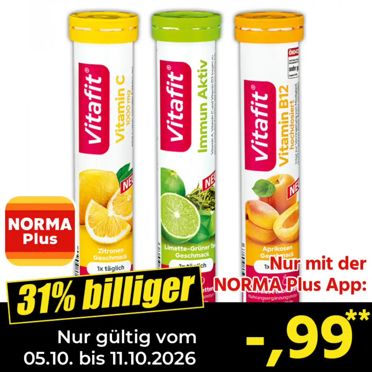 Bild 1 von Vitafit Premium Brausetabletten