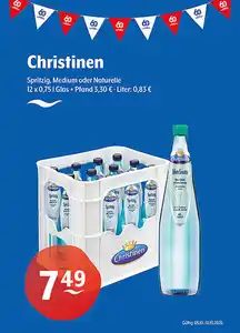 Christinen Spritzig, Medium oder Naturelle