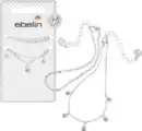 Bild 1 von ebelin Fußketten mit Strass, Silber-Optik, 2 St