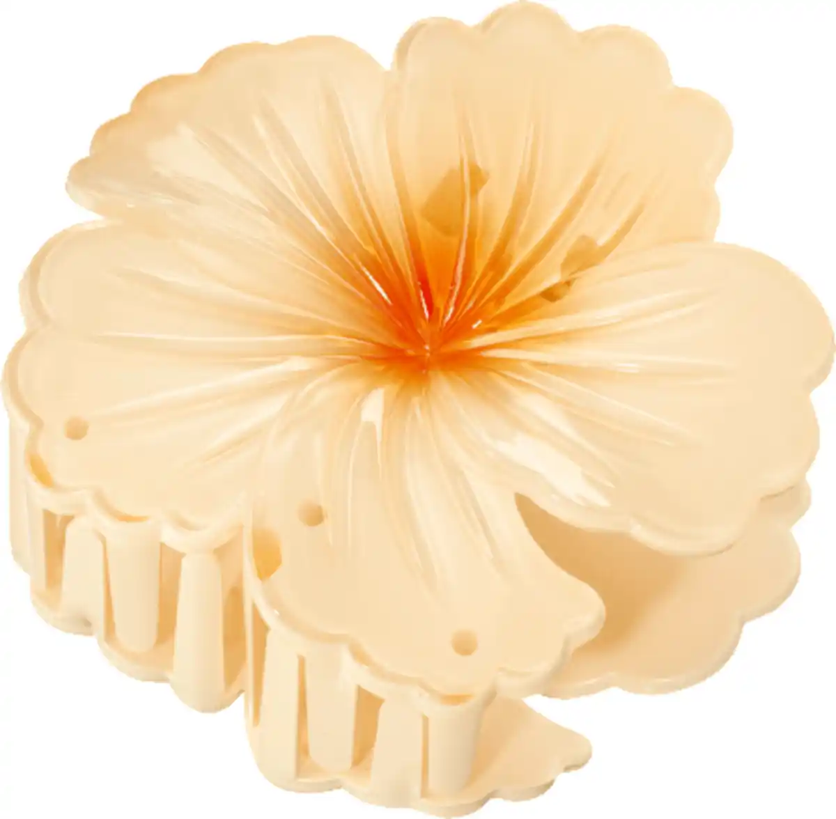 Bild 2 von ebelin Haarklammer Hibiskus, apricot, 1 St