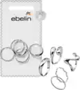 Bild 1 von ebelin Ringe Silber-Optik, 5 St