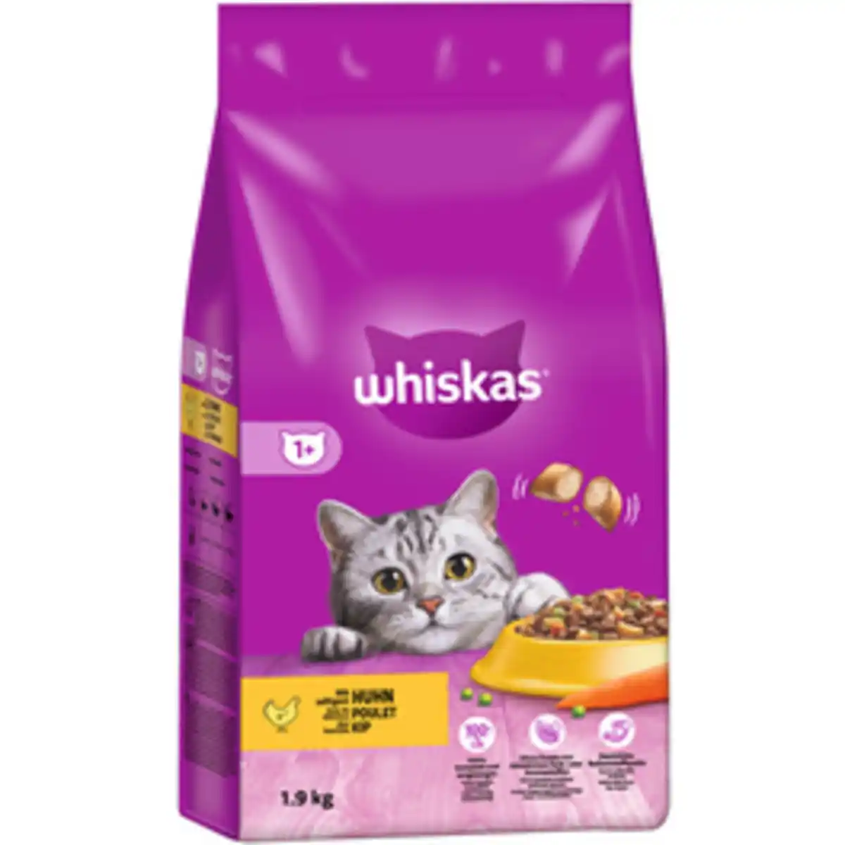 Bild 1 von WHISKAS Katzentrockenfutter, 1,9 kg
