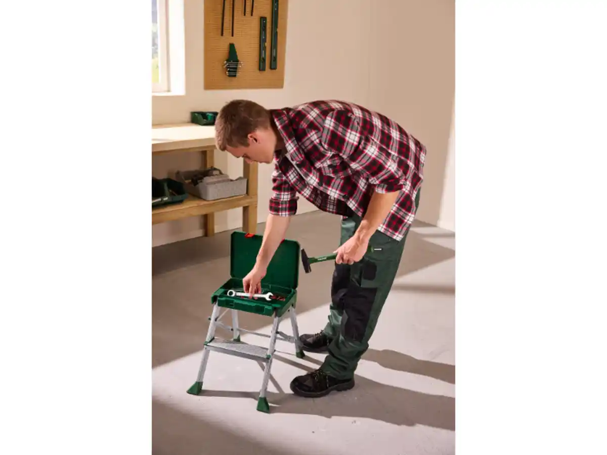 Bild 1 von PARKSIDE® Werkstatthocker mit Werkzeugaufbewahrung, 2-stufig