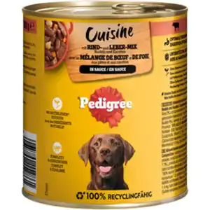 PEDIGREE Hunde-Nassfutter, Rind, Karotten, Nudeln, 800 g