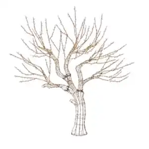Led-Baumsilhouette, 940 LEDs, Höhe 240 cm, IP44, inkl. Fußteil und Befestigungsmaterial