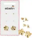 Bild 1 von ebelin Ohrstecker mit Blumen & Perlen, Gold-Optik, 6 St