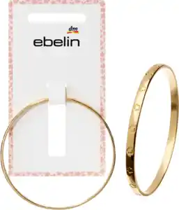 ebelin Armreif mit Blumen, Gold-Optik, 1 St