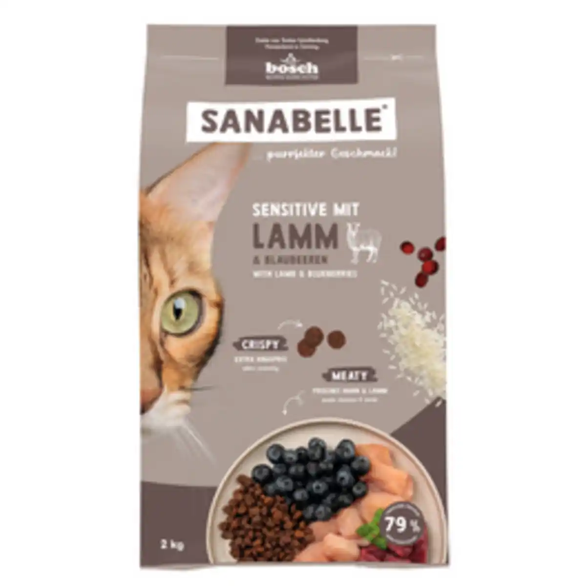 Bild 1 von SANABELLE Katzentrockenfutter Sanabelle Life Sensitive mit Lamm & Blaubeeren, 2 kg