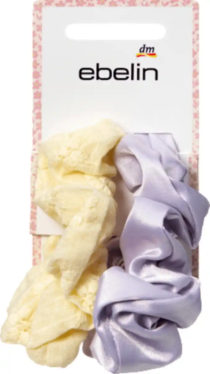 Bild 2 von ebelin Scrunchies gelb/flieder, 2 St