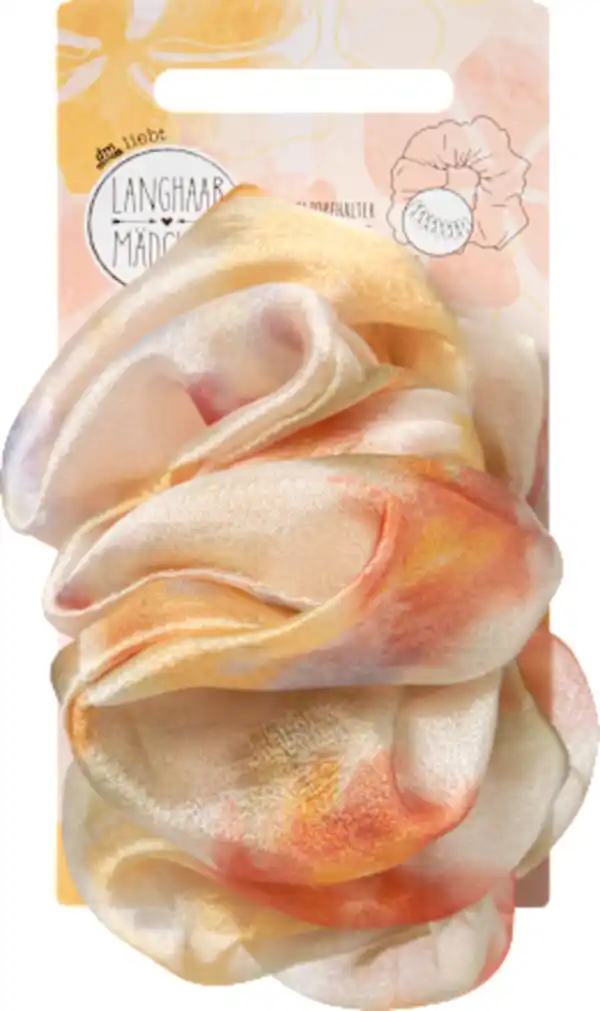 Bild 2 von LANGHAARMÄDCHEN Scrunchie Aquarellprint, 1 St