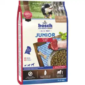 BOSCH PETFOOD Hundetrockenfutter, Lamm & Reis, 4 Stück, 3000 g