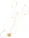 Bild 3 von ebelin Halsketten mit Blume & Perlen, 3 St