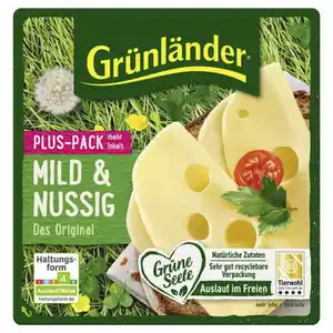 GRÜNLÄNDER Grünländer Plus Pack 156 g, Mild Nussig