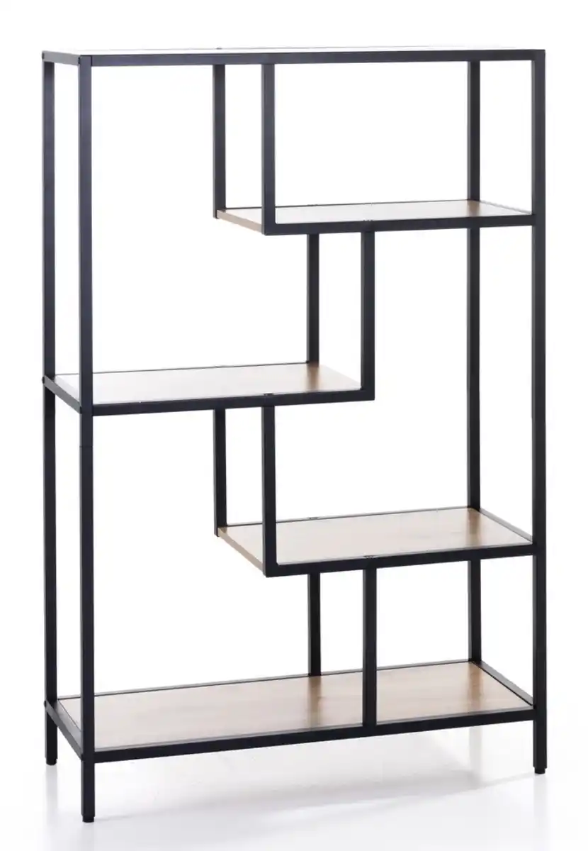 Bild 4 von Prestige Home Living Indoor Aysmetrisches Wohnzimmerregal, ca. 84 x 34 x 130 cm - Hellbraun
