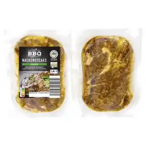 BBQ Schweine-Nackensteak 600 g, mariniert, Kräuter