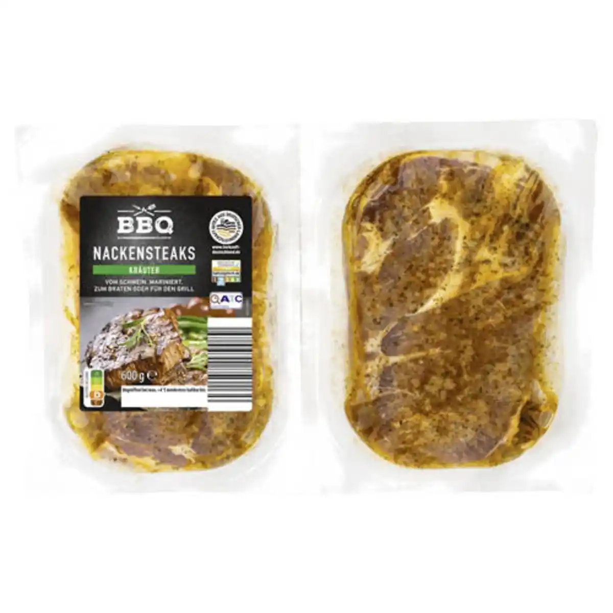 Bild 1 von BBQ Schweine-Nackensteak 600 g, mariniert, Kräuter
