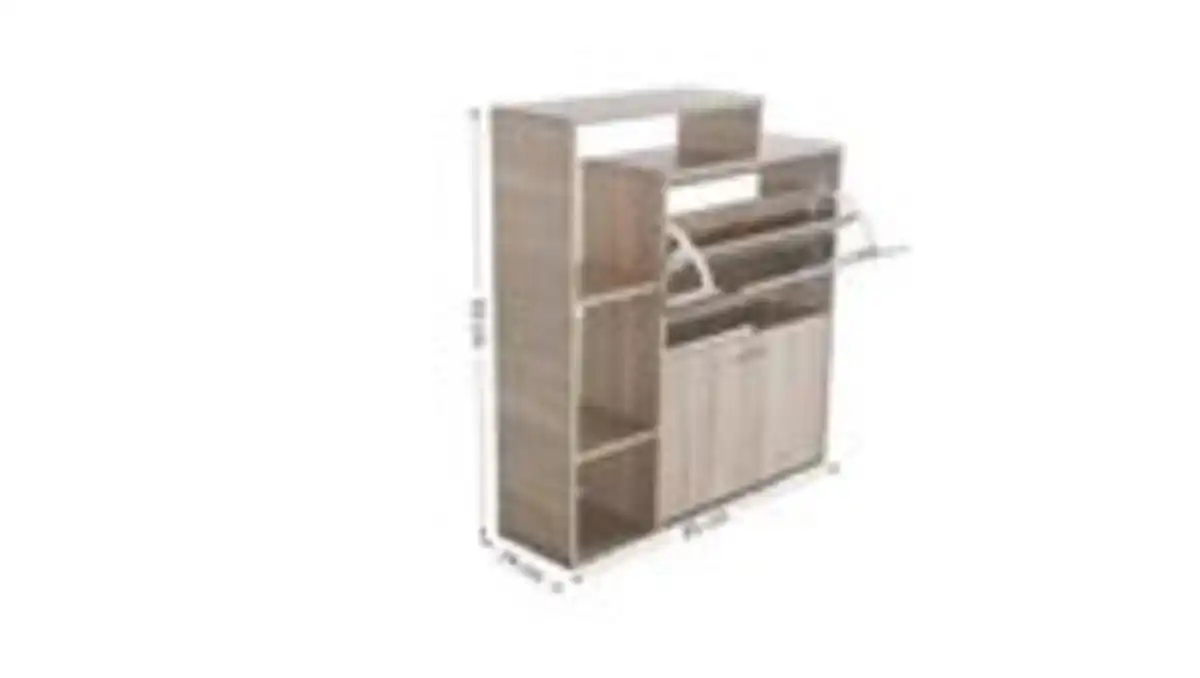 Bild 3 von Hardin 1fachgut Aria Schuhschrank Holzoptik, ca. 93 x 85 x 24 cm