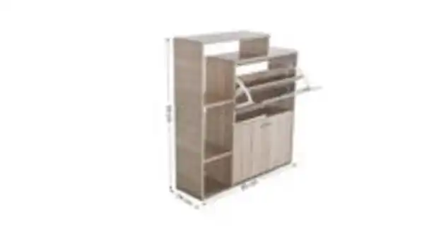 Bild 3 von Hardin 1fachgut Aria Schuhschrank Holzoptik, ca. 93 x 85 x 24 cm