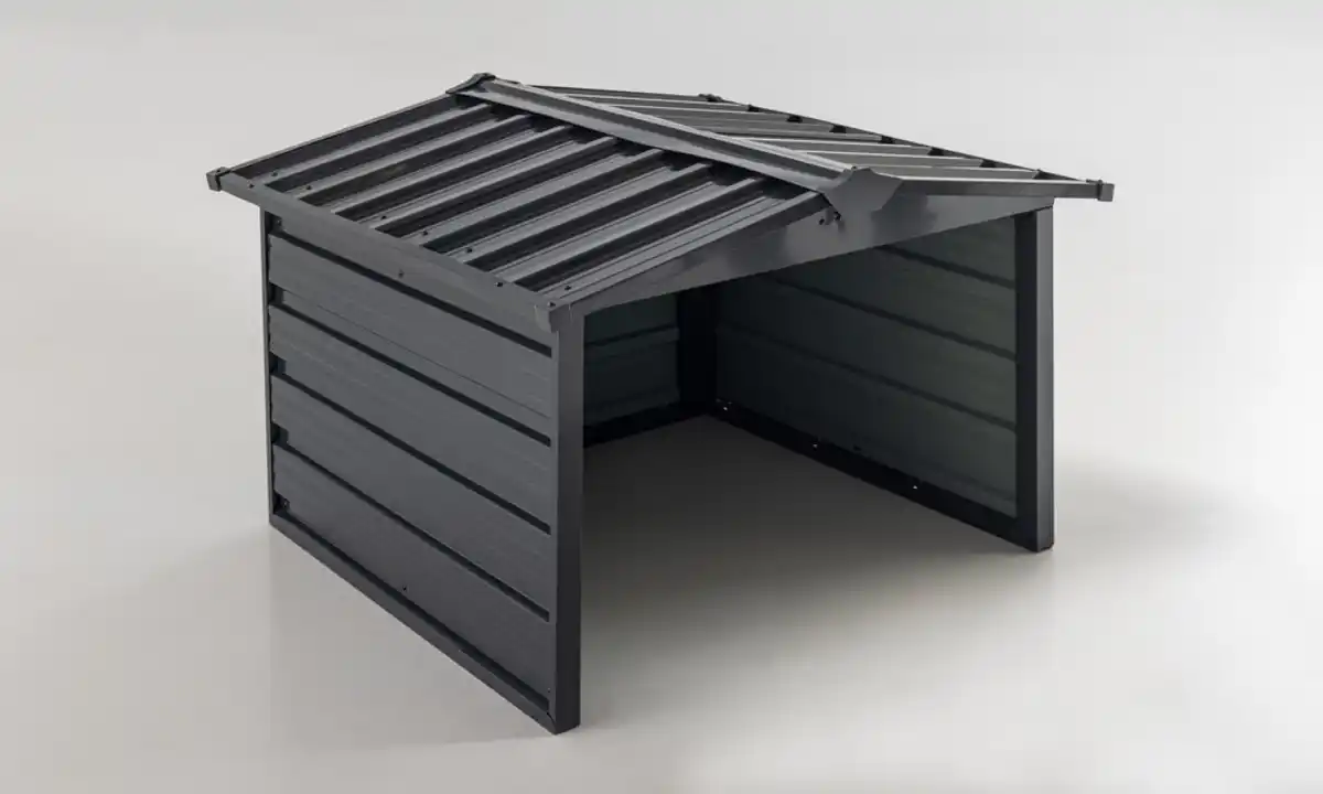 Bild 1 von CHILLROI Mähroboter Garage aus Stahl, ca. 88 x 86 x 62 cm - Grau