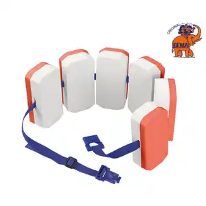 BEMA® Schwimmgürtel - 152x15x7 cm - orange/ weiß