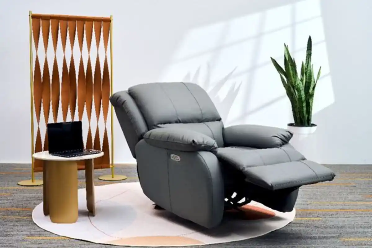 Bild 2 von Happy Home Elektrischer Massagesessel mit Beinanhebung & verstellbare Rückenlehne - Grau