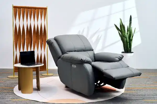 Bild 2 von Happy Home Elektrischer Massagesessel mit Beinanhebung & verstellbare Rückenlehne - Grau