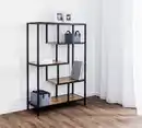 Bild 1 von Prestige Home Living Indoor Aysmetrisches Wohnzimmerregal, ca. 84 x 34 x 130 cm - Hellbraun