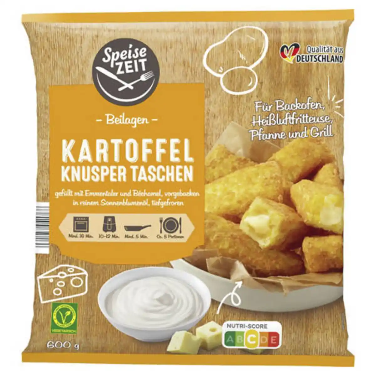 Bild 1 von SPEISEZEIT Kartoffeltaschen 600 g, Emmentaler