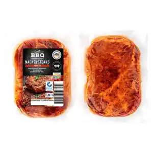 BBQ Schweine-Nackensteak 600 g, mariniert, Paprika