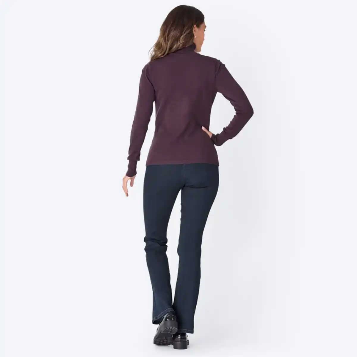 Bild 4 von Damen-Bootcut-Jeans mit elastischem Bund, NKD-DUBLIN