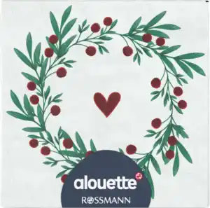 alouette Cocktail-Serviette Kranz geprägt