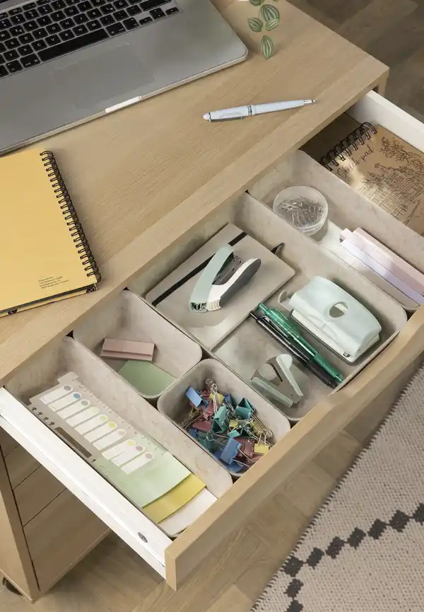 Bild 3 von IDEENWELT Filzorganizer 5er-Set beige