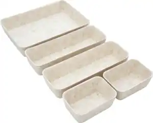 IDEENWELT Filzorganizer 5er-Set beige