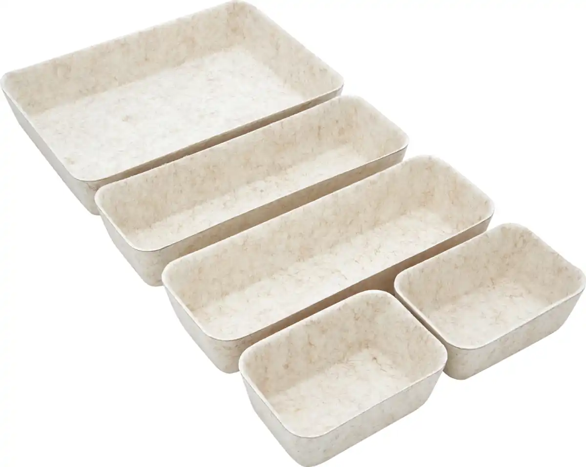 Bild 1 von IDEENWELT Filzorganizer 5er-Set beige