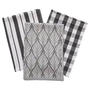 CROFTON Geschirrtücher 3er-Pack, Grau