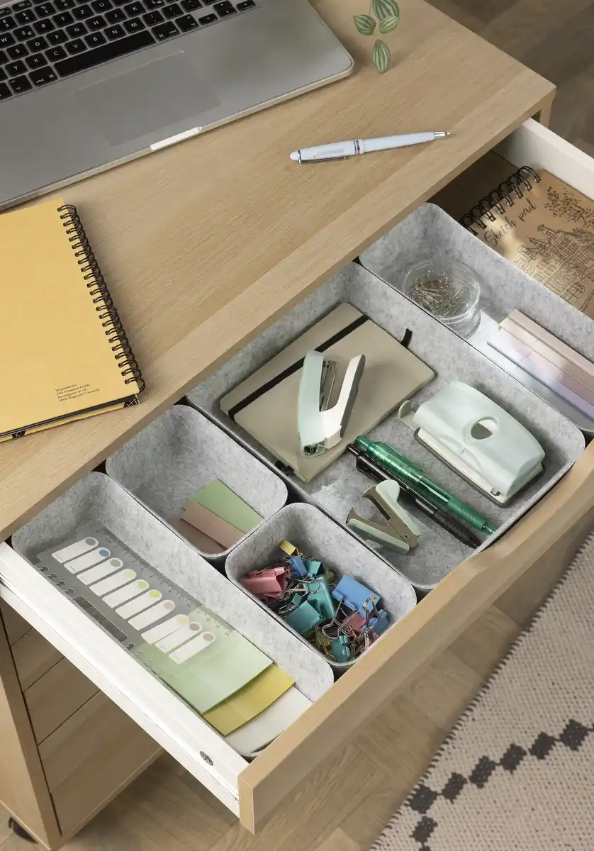 Bild 3 von IDEENWELT Filzorganizer 5er-Set grau