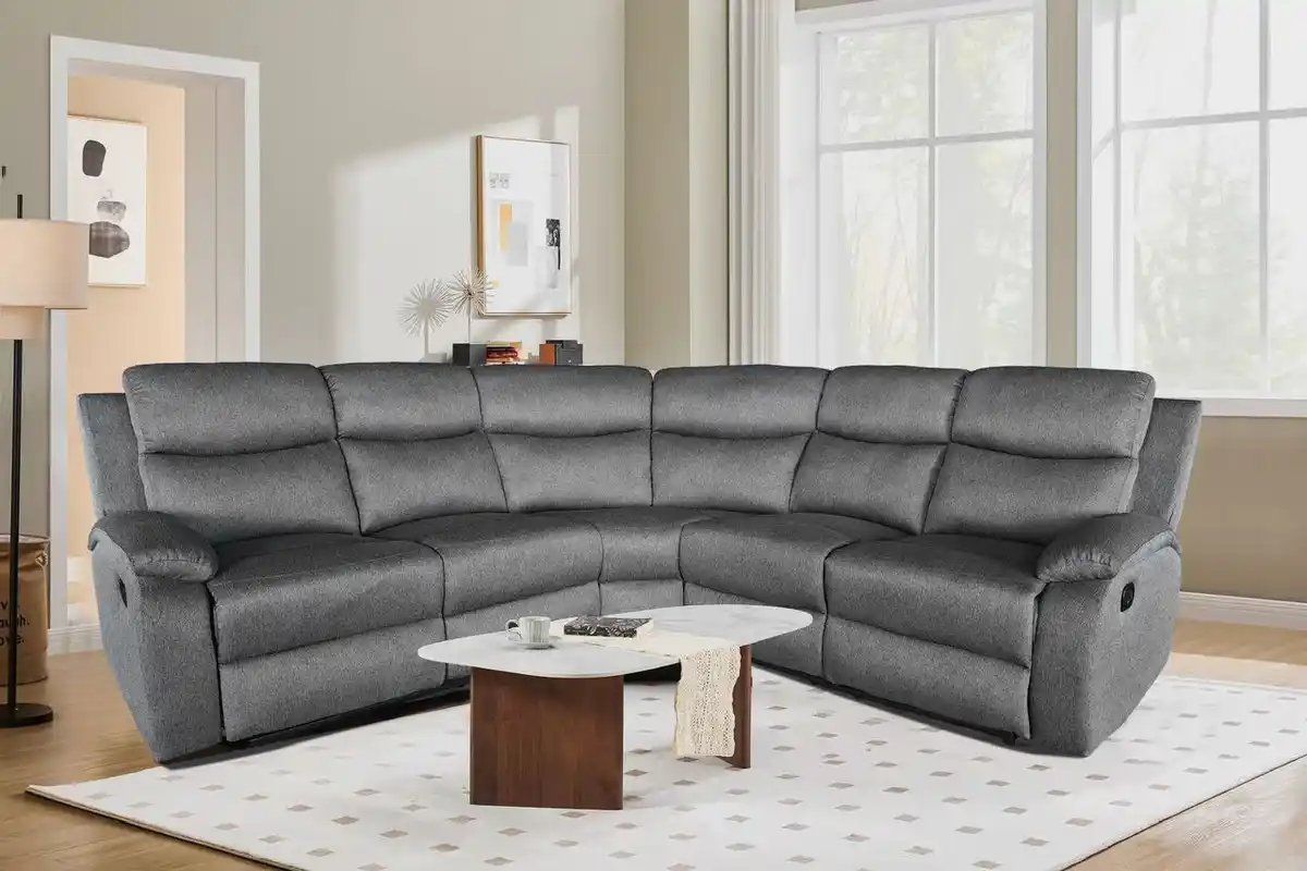 Bild 1 von Happy Home Relax-Ecksofa, ca. 227 x 227 x 96 cm - Grau