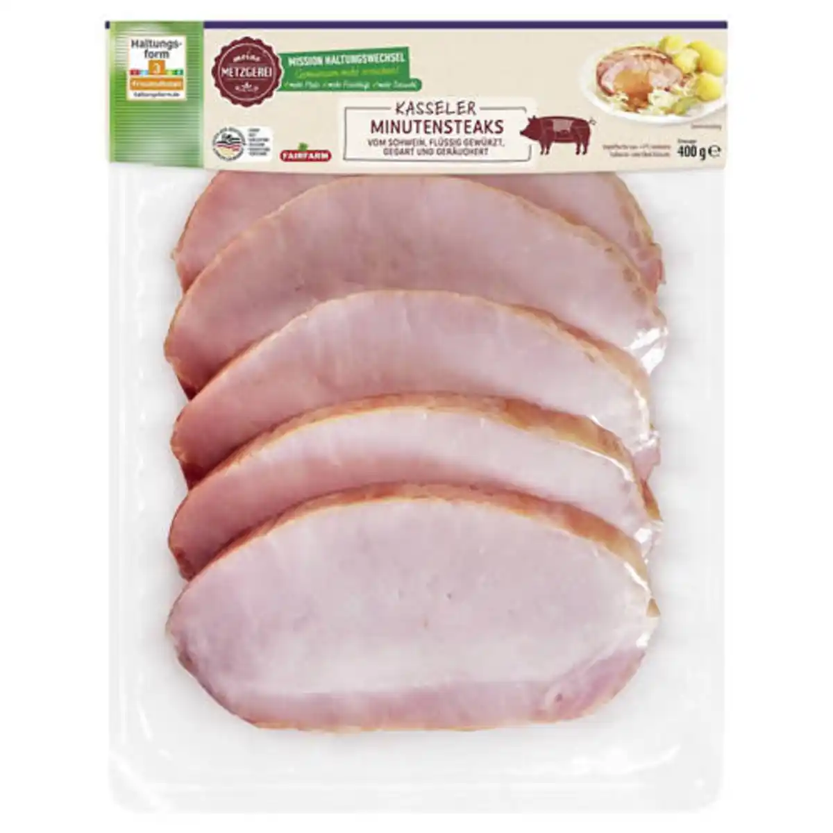 Bild 1 von MEINE METZGEREI Schweine-Kasseler Minutensteak 400 g
