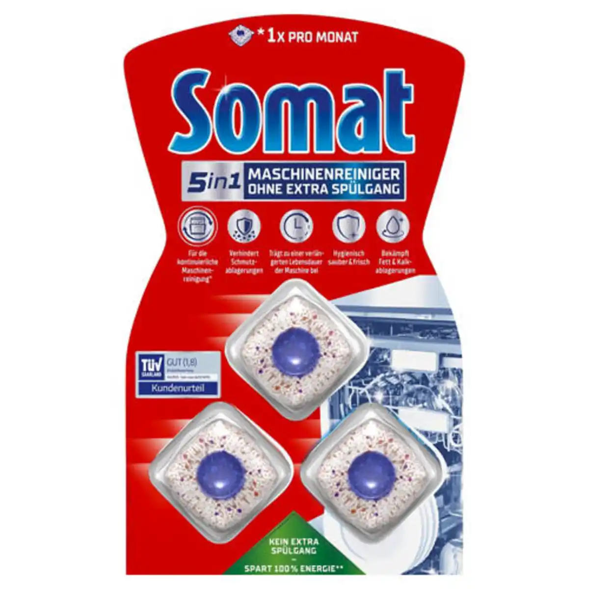 Bild 1 von SOMAT 5in1 Maschinenreiniger Tabs 3 x 19 g