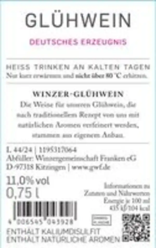 Bild 3 von GWF Winzerglühwein aus Rotwein 0,75l