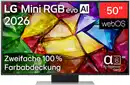 Bild 1 von 50MRGB87B9B 126 cm (50") Mini RGB evo AI TV, 4K Ultra HD, LCD, Smart-TV, HDR-Wiedergabe, 120 Hz, DVB-T2/DVB-C/DVB-S2, Sprachsteuerung
