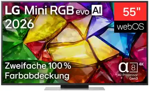 55MRGB87B9B 139 cm (55") Mini RGB evo AI TV