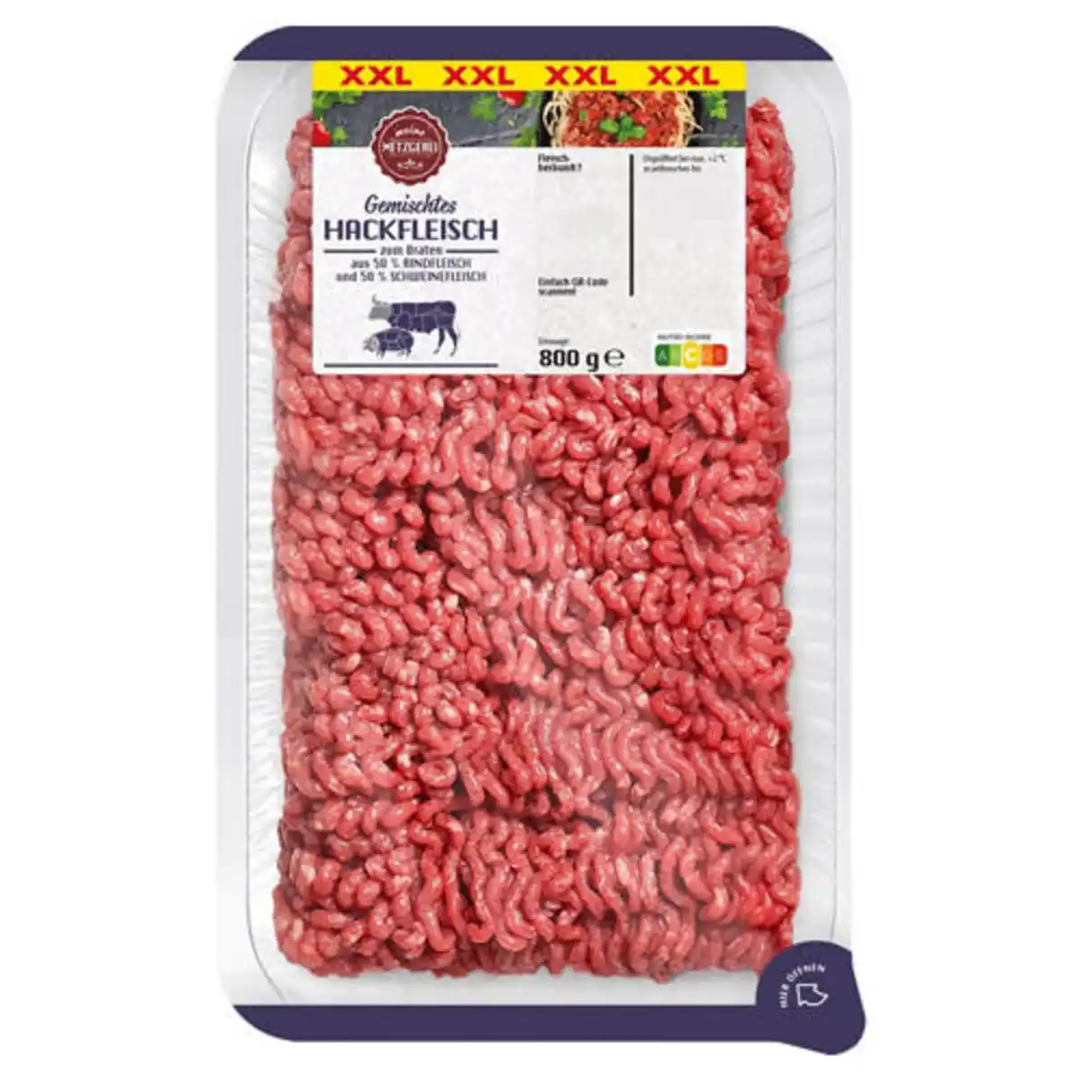 Bild 1 von MEINE METZGEREI Hackfleisch Gemischt XXL 800 g