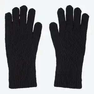 Damen-Strickhandschuhe mit gerippter Struktur
