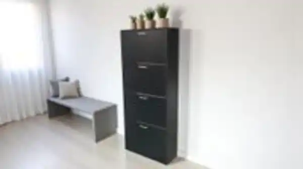 Bild 2 von Hardin 1fachgut Ravon Schuhschrank mit 4 Türen, ca. 63 x 24 x 150 cm – Schwarz