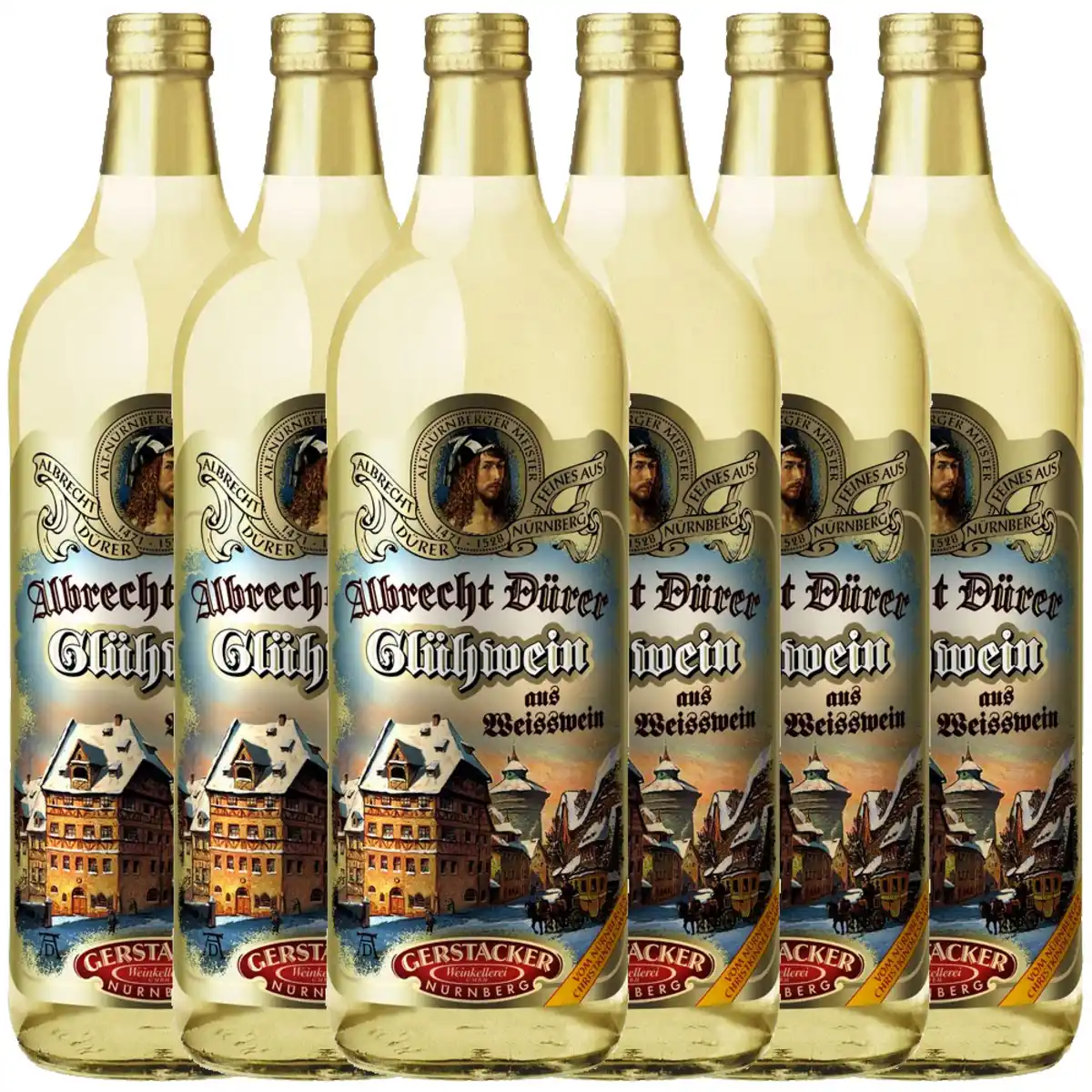 Bild 1 von Gerstacker Albrecht Dürer Glühwein aus Weißwein 1l - 6er Karton