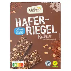 GOLDEN BRIDGE Haferriegel 140 g, Kakao Zero