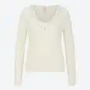 Bild 3 von Damen-Pullover mit V-Ausschnitt und Ziersteinen