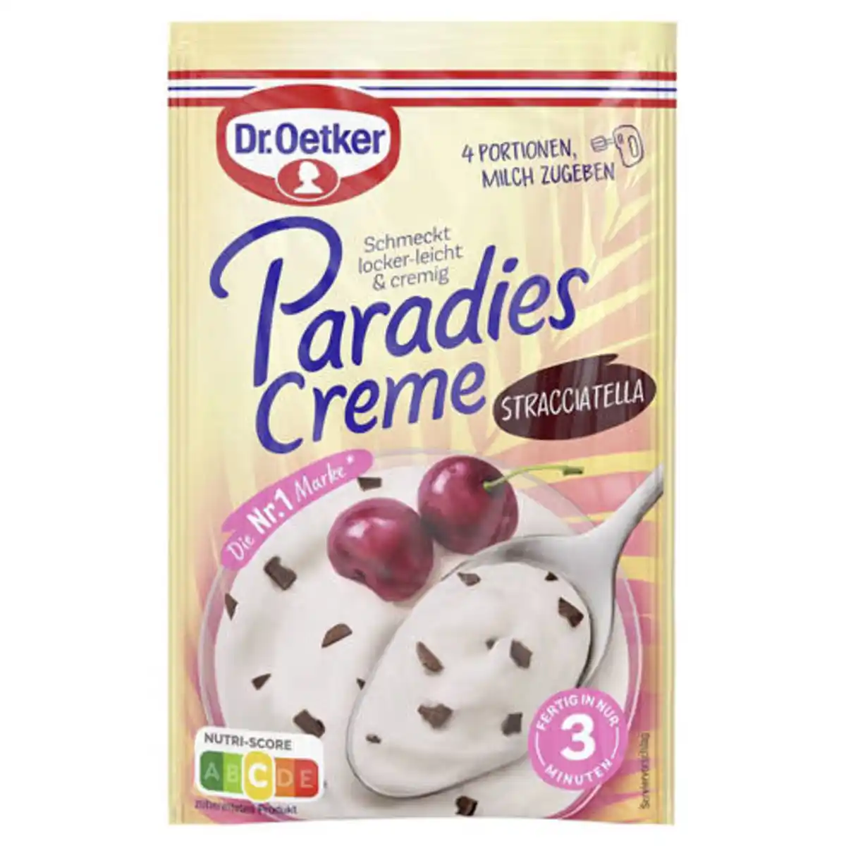 Bild 1 von DR. OETKER Paradiescreme 66 g, Stracciatella